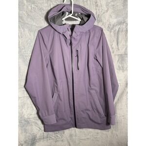 Mountain Hardwear VaporDry Hooded Rain women's Jacket Periwinkle Medium